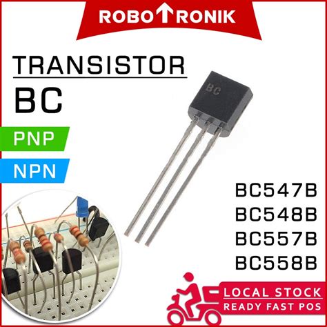 Transistor Bc Series Npnpnp Bc547 Bc548 Bc557 Bc558 Compatible