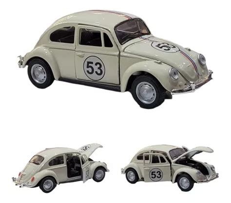 Carrinho Ferro Miniatura Volkswagen Fusca Herbie Mercadolivre