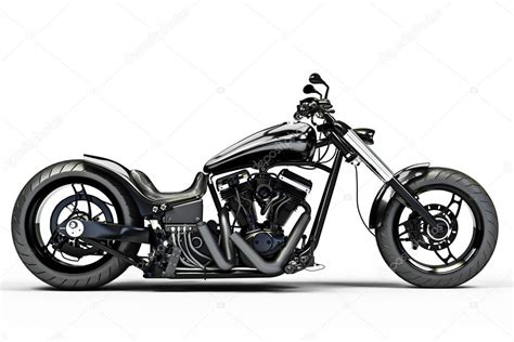 Custom Black Motorcycle — Stock Photo © Digitalstorm 28077635