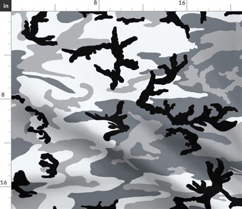 Urban Fabric Woodland Light Camo Camouflage Winter Hunting Etsy