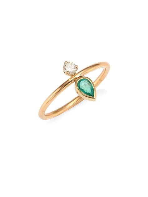 The 21 Most Stunning Emerald Engagement Rings | Who What Wear