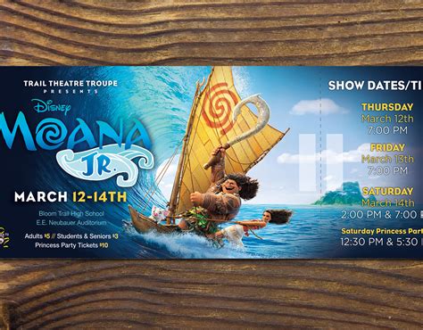 Tommy Hanus - Disney Moana Musical Event Ticket