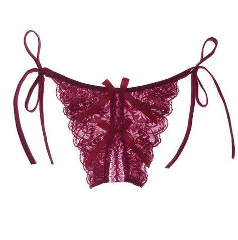 Women Sexy Lace Thong G String Crotchles Underwear Panties Lingerie Bottom Brief Ebay