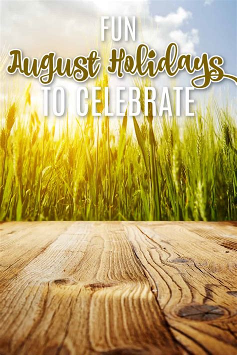 Fun Holidays in August To Celebrate – August Holidays and Observances ...