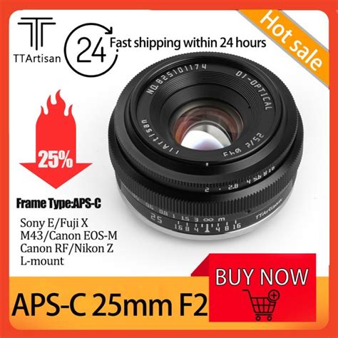 Ttartisan 25Mm F2 APS C Portable MF Portrait Canon EOS Lens For Canon