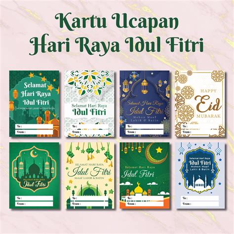 Jual Kartu Ucapan Hari Raya Idul Fitri 2023 Lebaran Bisa Bahan Stiker