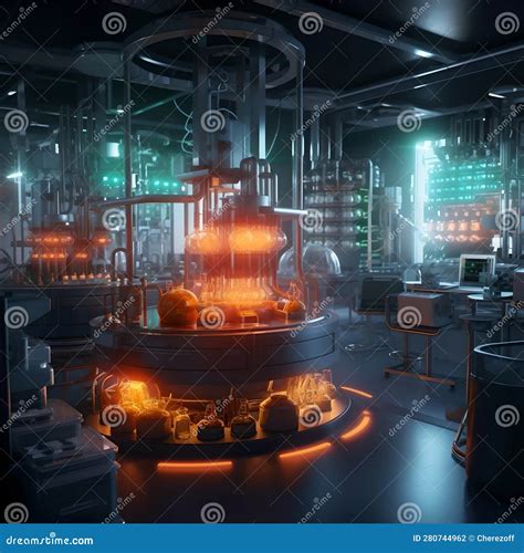 The Laboratory Of The Future Stock Illustration Illustration Of