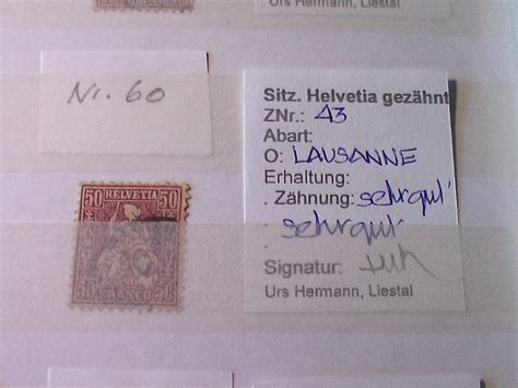 Nr 60 Sitz Helvetia Nr 43 geprüft Kaufen auf Ricardo