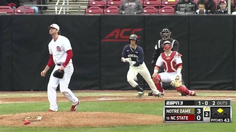 Notre Dame Vs Nc State Baseball Highlights Notre Dame Fighting Irish