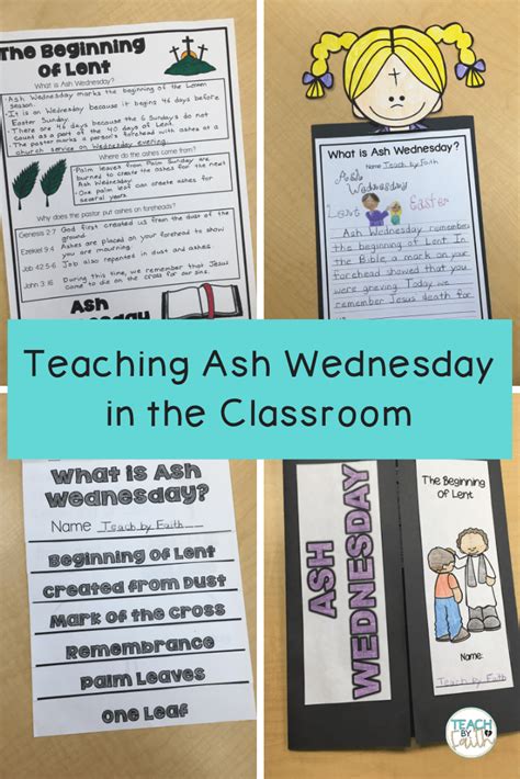 Teaching Ash Wednesday Activities in the Classroom