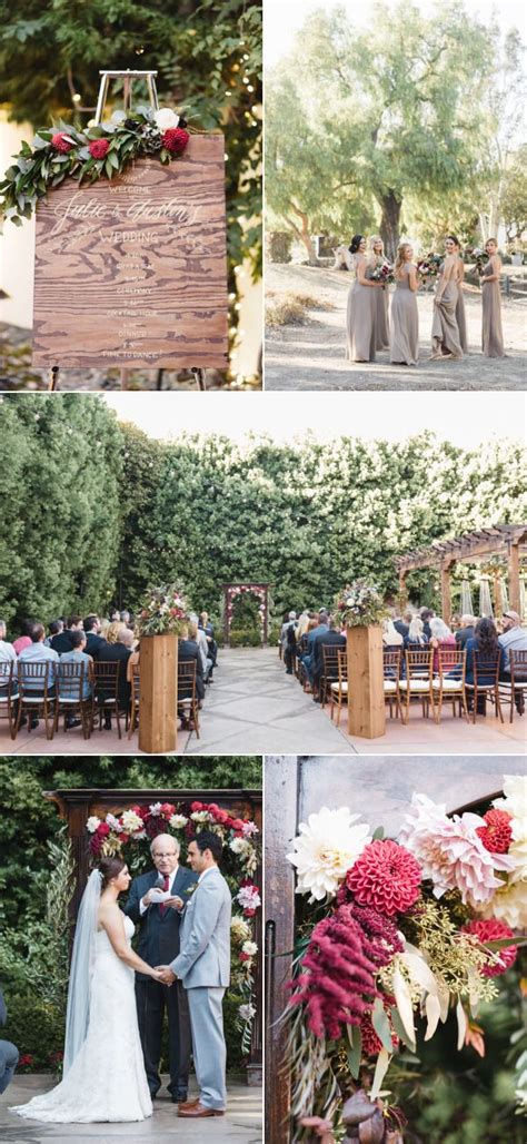 Rich Romantic San Juan Capistrano Fall Wedding Style Me Pretty