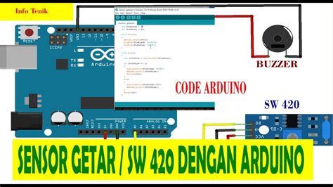 Sensor Getar Dengan Arduino Vibration Sensor Sw 420 Arduino Youtube