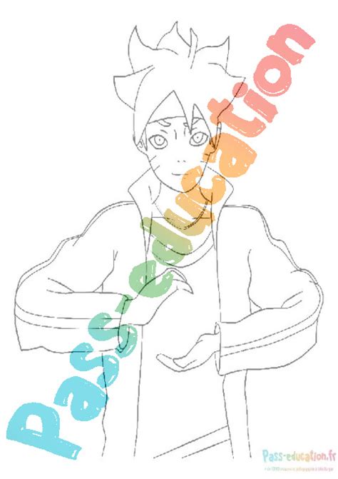 Coloriage Gratuit Fiches Boruto Pdf Imprimer