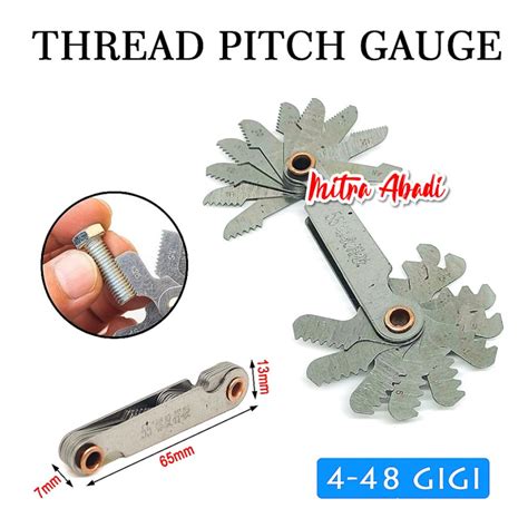 Jual Screw Thread Pitch Gauge Alat Ukur Ulir Drat Baut Shopee Indonesia