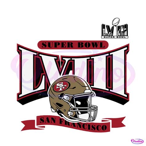 Super Bowl LVIII San Francisco 49ers Helmet SVG - Oladino