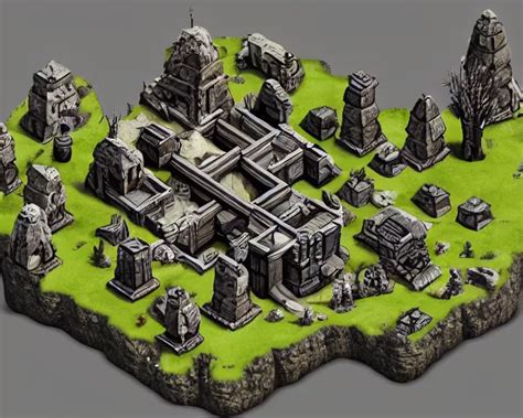 Isometric Game Art Of Skyrim Game Design Concept Stable Diffusion