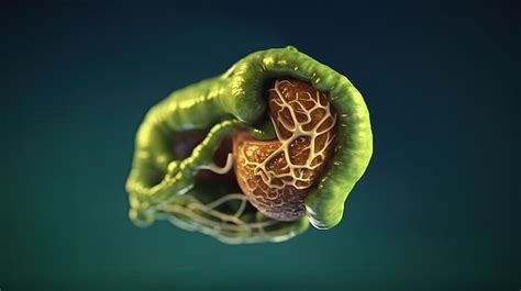 Anatomia De La Vesicula Biliar Y El Pancreas Humano Fotografia De Stock