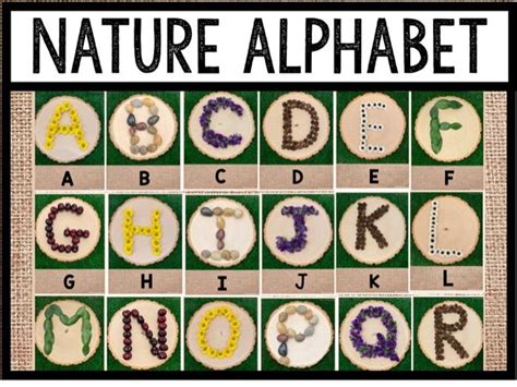 Nature Alphabet Upper And Lowercase Reggio Inspired Teaching Resources