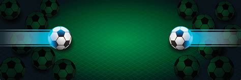 Banner of Soccer ball with green soccer field 9000164 Vector Art at ...