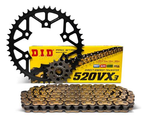 Yamaha R Conversion Superlite Sprocket Set With Chain