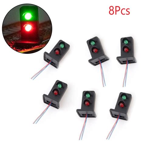 Pcs Ho Scale Aspects Led Dwarf Signals Lights Block Signal Lamp V