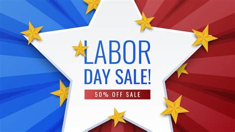 Premium Vector | Labor day sale banner