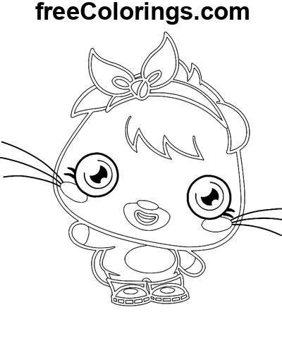 Poppet Mignon Moshi Monstres Coloriages gratuits à imprimer