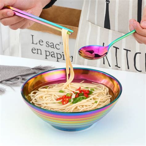 BOL Rainbow NO 0 3pcs Bol à nouilles instantanées Ramen japonais en