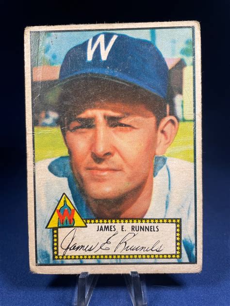 1952 Topps Baseball Card Pete Runnels 2 Rookie Washington Senators EBay