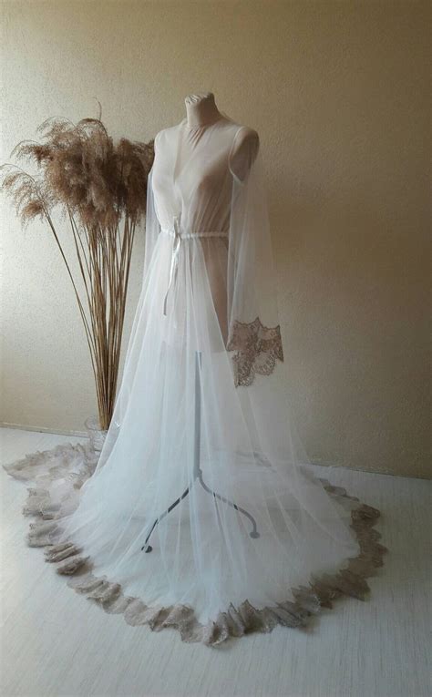 Ivorynude Bridal Lingerie Ivory Boudoir Dress Boudoir Gown Tulle Boudoir Gown Luxury Boudoir