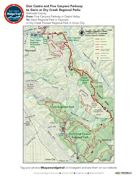 Don Castro And Five Canyons Parkway To Garin Or Dry Creek Regional