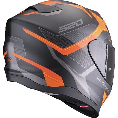 Casque Exo Evo Air Elan Scorpion Noir Mat Orange Maxxess Fr