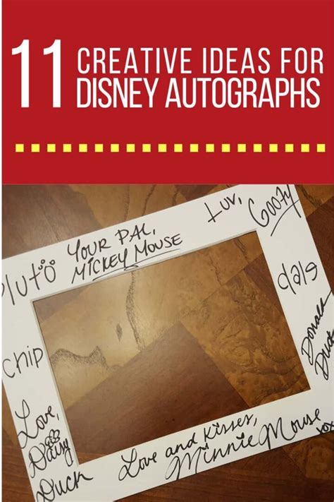 11 Creative Ways To Display Disney Character Signatures