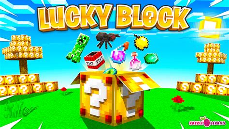 Lucky Block By Razzleberries Minecraft Marketplace Map Minecraft