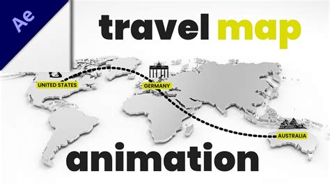 Travel Map Animation After Effects Youtube