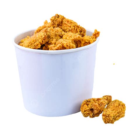 Bucket Pile Of Fried Chicken Barrel Chicken Wings Stack Png