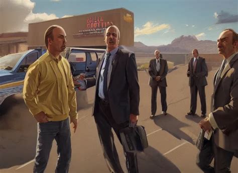 Better Call Saul Series Concept Art Oil Painting By Stable Diffusion