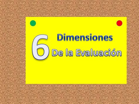 Seis Dimensiones De Evaluaci N Evaldes