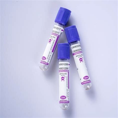 China Customized Disposable Serum Blood Collection Tube Purple EDTA K2 ...