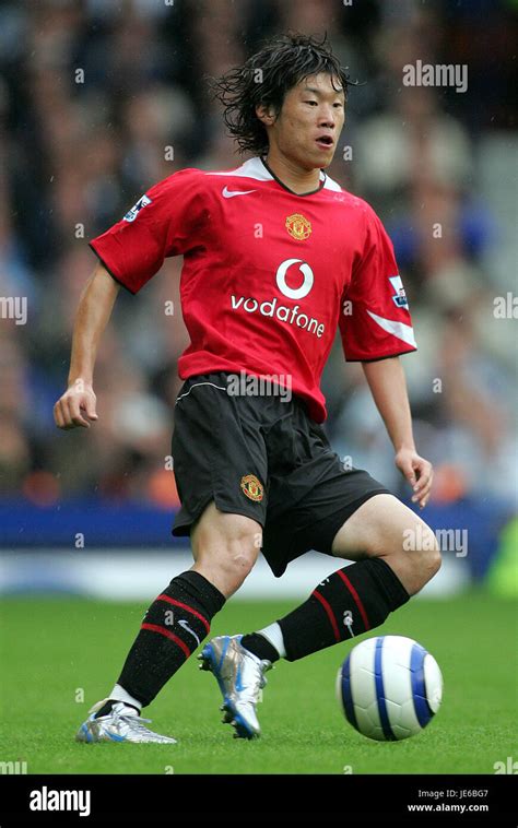 Ji Sung Park Manchester United Fc Goodison Park Liverpool England