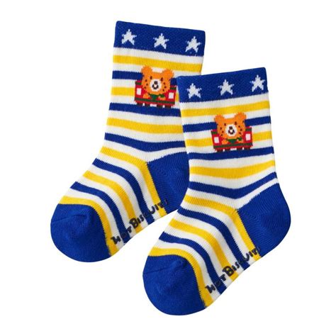 HOT BISCUITS ミキハウス 3足セット クルーソックスパック アウトレット 白 ピンク ブルー マルチカラー 9 10 11 13 13 15 15 17 17 19 ホットビスケッ