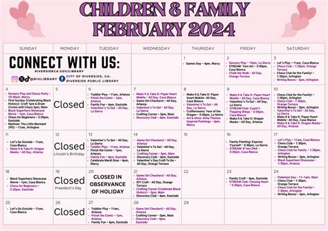 Calendar of Events | Riverside Public Library