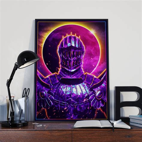 Dark Souls, Dark Souls Poster, Video Game Decor, Video Game Decor, Gaming Poster, Synthwave ...