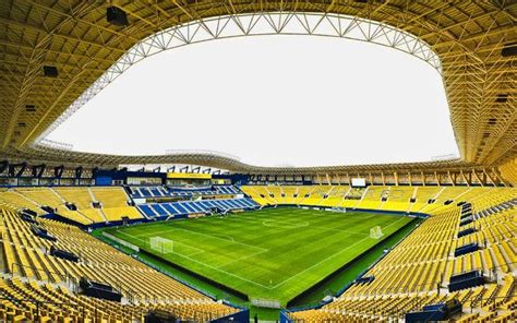 Mrsool Park, inside view, football field, King Saud University Stadium ...