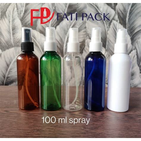 Bouteilles en Plastique avec Spray Différents Couleurs 100ml