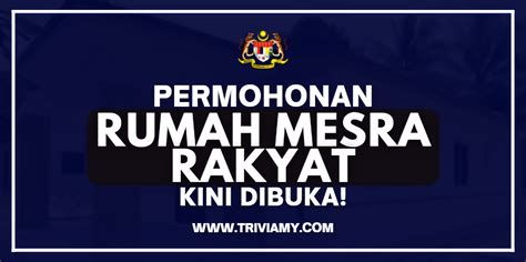 Permohonan Rumah Mesra Rakyat PMR TriviaMY