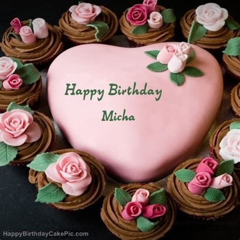 ️ Pink Birthday Cake For Micha