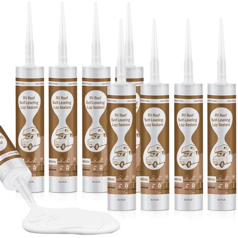 Snapklik.com : RV Roof Lap Sealant Self-Leveling, 8 Pack RV Roof