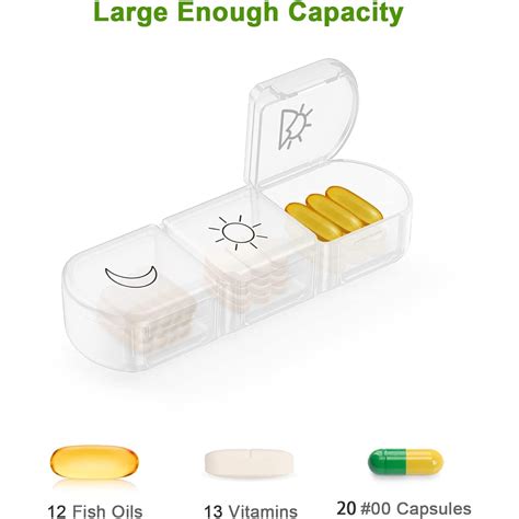 2 Mo Finance Pill Organizer 3 Times A Day Fullicon Large Weekly