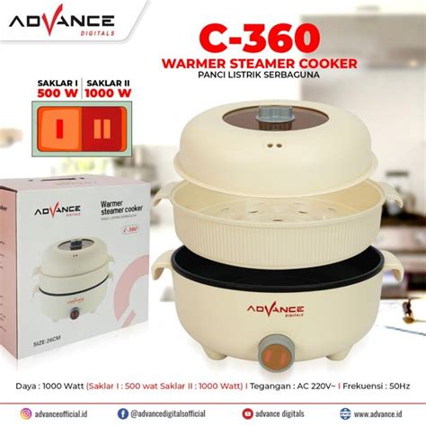 Jual Panci Listrik Advance C 360 Warmer Steamer Cooker Shopee Indonesia